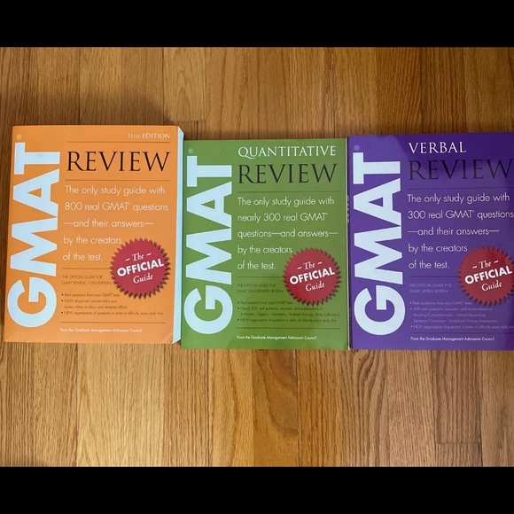 GMAT books (set of 3)